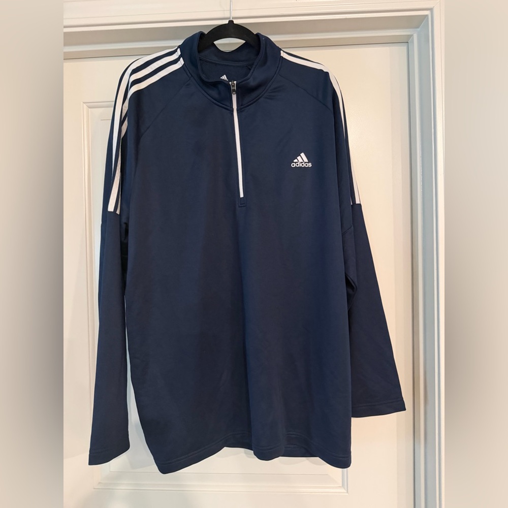 Adidas Dark Blue Golf Pullover